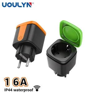 Smart Wi Fi Controlled Plug with Socket IP44 Rated 220V for Residential and Commercial Use