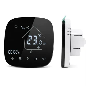 Smart WiFi 4 Pipe Fan Coil Thermostat with Sensor Control 3 Speed Fan for Hvac System