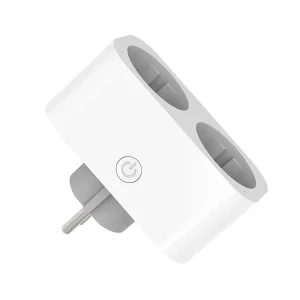 Smart WiFi Dual EU Plug 16A Power Monitor Wireless Remote Control Timer Switch Plug Socket