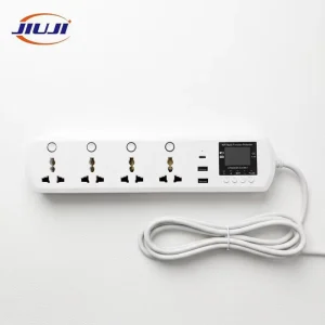 Smart WiFi Ennergy Monitoring Extension Socket VA Protection Power Strip WIFI with Temperature Ntc Sensor JJSVA-QC4LW