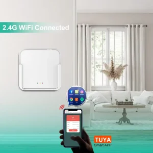 Smart WiFi Gateway Hub Wireless Fire Alarm System Tuya Smart Home Security Receiver Smoke Detector Carbon Monoxide Alarm ABS