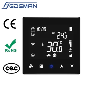 Smart WiFi HVAC Thermostat with ABS Plastic Energy Saving Temperature Controller for Apartment Hotel Office Thermostat