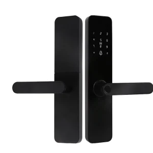 Smart WiFi Lock Aluminum Alloy Wood Door Fingerprint Password Electronic Door Lock Tuya App Cloud Storage Grade Security