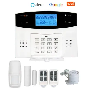 Smart WiFi + PSTN + GSM Home Security Alarm System Wireless House Burglar Anti Theft
