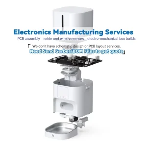 Smart WiFi Pet Feeder PCBA Supplier OEM SMT Assembly for App Controlled Automatic Feeders Model A-045 ISO9001 Certified