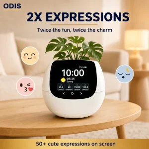 Smart WiFi Plant Care Device for Home Monitoring Temperature Humidity Light & Water