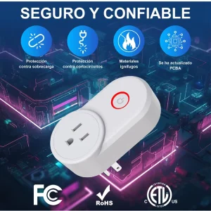 Smart WiFi Plug US Standard 10A 2.4G WiFi Socket APP Remote Timing Countdown Work with Alexa Google Home for Home Automation