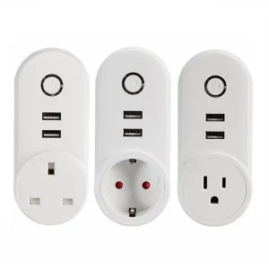 Smart WiFi Power Plug Electrical Outlet EU US AU UK JP Socket USB Time Remote Control USB 2 in 1 Wifi Smart Plug Uk