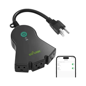 Smart WiFi Power Socket Plug Heavy Duty Outdoor Outlet Countdown Timer Alexa Google Assistant Compatible 2.4 GHz Network