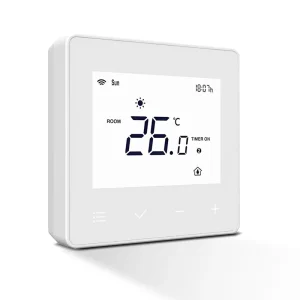 Smart WiFi Programmable Thermostat Wall Mounted Energy Efficient with LED Display Compatible with Google Home & Smart Life