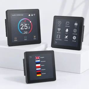 Smart WiFi Room Thermostat Color TFT Touch Screen Programmable Temperature Controller For Gas Boiler Floor Heating Tuya