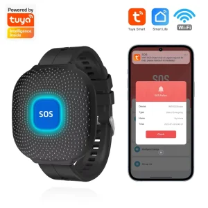Smart WiFi SOS Emergency Button Wristband IP67 Waterproof Wearable Panic Button Medical Alert System for Elderly PST CF103W