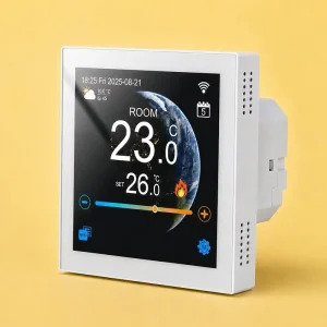 Smart WiFi TFT Thermostat Touch Screen Electric Floor Heating Thermostat Water Heating Gas Boiler Control with Energy Monitoring