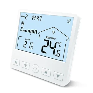 Smart WiFi Thermostat LCD Voice Control Energy Saving Two-in-one Thermostat for air Conditioner and Floor Heating Controller