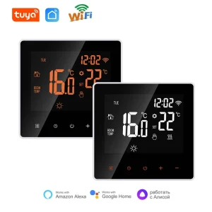Smart WiFi Thermostat Touch Screen Programmable Controller for Electric Heating 16A