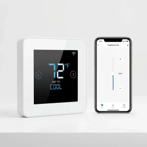Smart WiFi Thermostat for Central Air Conditioning Fan Coil HVAC Temperature Controller Compatible with Alexa Google Home
