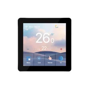 Smart WiFi Thermostat for Hydronic or Electric Floor Heating Modern Design for Hotels and Apartments