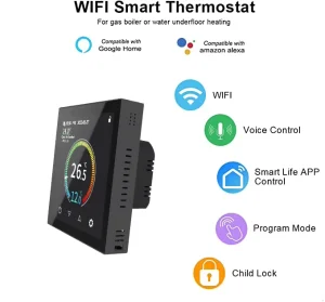 Smart WiFi Touchscreen Thermostat HYT001 Precise Control for Residential Commercial Heating System