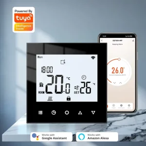 Smart WiFi Underfloor Heating Thermostat 3A 95 240V AC Touch Screen Fire Resistant Flexible Energy Saving Hotel Use