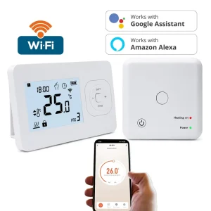 Smart WiFi Wireless RF 868Mhz Gas Boiler 5+1+1 Weekly Programmable Room Thermostat Voice Control for Floor Heating Kitchen Hotel