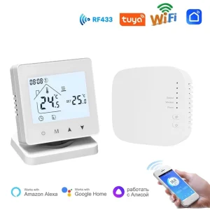 Smart WiFi Wireless RF Thermostat Programmable for Gas Boiler Water Heating Room Thermostat 3A