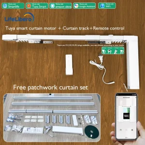 Smart WiFi or ZigBee Version Support Smart Control Customizable Track Length Curtain Motor for 750W 750L