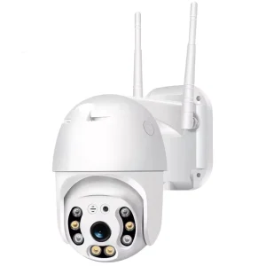 Smart Wifi Indoor Outdoor Camera V380 Waterproof 1080P hd CCTV Camera IP66 PTZ Speed Dome WirelessCameraColorful in Night