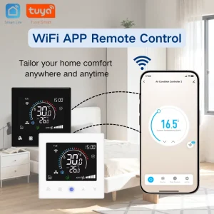 Smart Wifi Tuya Smart Life Digital Thermostat with Holiday Mode 2 Pipes 4 Pipes Thermostat in ODM OEM Thermostat Manufacturer