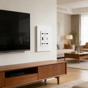 Smart Wifi Wall Socket Pd20W App Remote Control for Us Home Office Hotel Bedroom Bedroom Living Room Smart Power Outlet