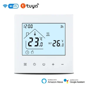 Smart Wifi Wired LCD Digital Room Heating Thermostat Temperature Controller for Electric Floor Heating 230V 16A