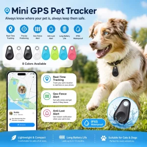 Smart Wireless Bluetooth Anti Lost Device Waterproof Real Time Map Location Mini Key Wallet Cat Dog Pet GPS Trackers