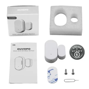 Smart Wireless Zigbee Door Sensor High Sensitivity IP65 Waterproof for Enhanced Home Security Smart Home Automation Via App