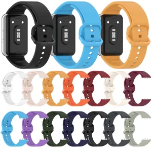 Smart Wristband Bracelet Colorful Buckle Replacement Soft Silicone Strap for Fit3 R390