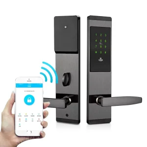 Smart for Door Lock with Cloud App Control RFID Card Password Keypad & Remote Access for Modern Vacation Rentals