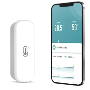 Smart home controller, wireless temperature and humidity sensor, automatic alarm for sensing indoor temperature