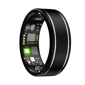 SmartRing Fitness Tracker Wearable Health Men Women Heart Rate Monitor 5ATM Finger Smart Ring