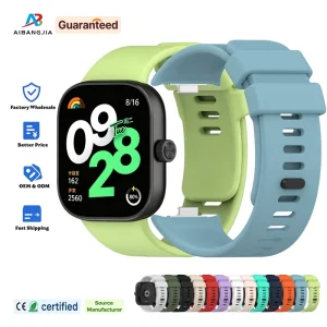 SmartWatch WristBand Bracelet Watchband Sport Accessories Silicone Strap for Redmi Watch 6 Band 5 4