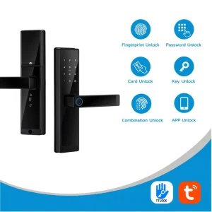 Smartier Ttlock 5050 Mortise Fingerprint Recognition Wireless Tuya App Wifi Smart Door Lock for Home Apartment Office