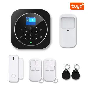 Smartrol 2G 4G GSM Wifi Wireless Home Alarm System Tuya Smart Alarm System Kit with Door Sensor