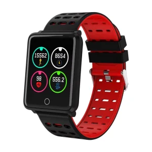 Smartwatch With Blood Pressure Heart Rate Waterproof Step Counter Silicone Smart Watch