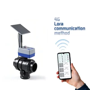 Solar Energy Intelligent Electric Ball Valve Butterfly Valve Three way Mobilephone Wireless Control Agricultural Irrigation