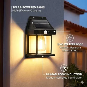 Solar LED Motion Sensor Wall Light Waterproof Outdoor Garden Security Lamp Auto Dusk To Dawn Patio Yard Lighting