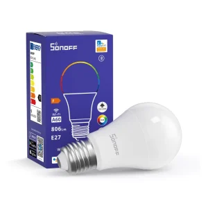 Sonoff 9W E26 Smart WiFi LED Bulb, Dimmable, Alexa Voice Control, Compatible with Google Home and Ewelink App, Compatible with Alice Smart Home