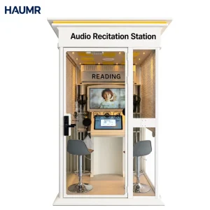 Soundproof Recitation Studio All in One Integrated Portable Recording Studio& Modular Soundproof Room for Cultural Centers