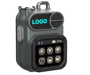 Speaker with Smart LCD Screen Outdoor Mini Portable Wireless Speaker 500 1000mAh Battery up to 5W Output Power