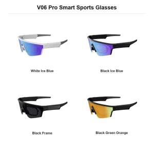 Sport AI Smart Glasses with Camera Open ear Audio Real time Translation Ai Sunglasses for Cycling Running Hiking