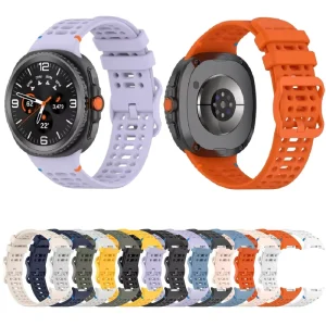 Sport Smart Bracelet Replacement Strap Wristband Breathable Holes Silicone Watch Band