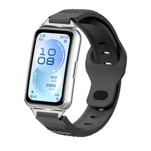 Sport Watch Band Straps Belt Replacement Rice Grain Style Bracelet Skin-friendly Silicone Smartwatch Band