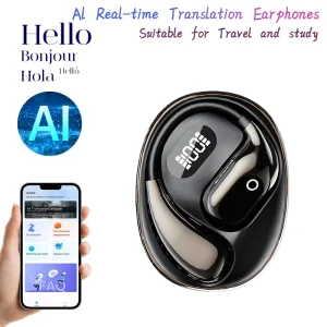 Sports Wireless Earbuds Smart AI Translation Headphones 156 Languages App Translator OWS Earphones