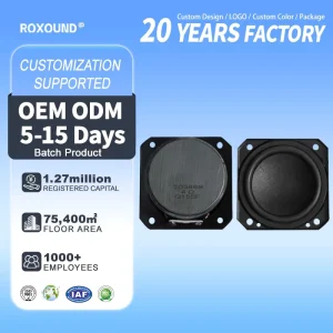 Stable Durable 4Ohm 5W Waterproof Full Range Iron Metal Speaker Accessories for Bulk Smart Audio OEM ODM
